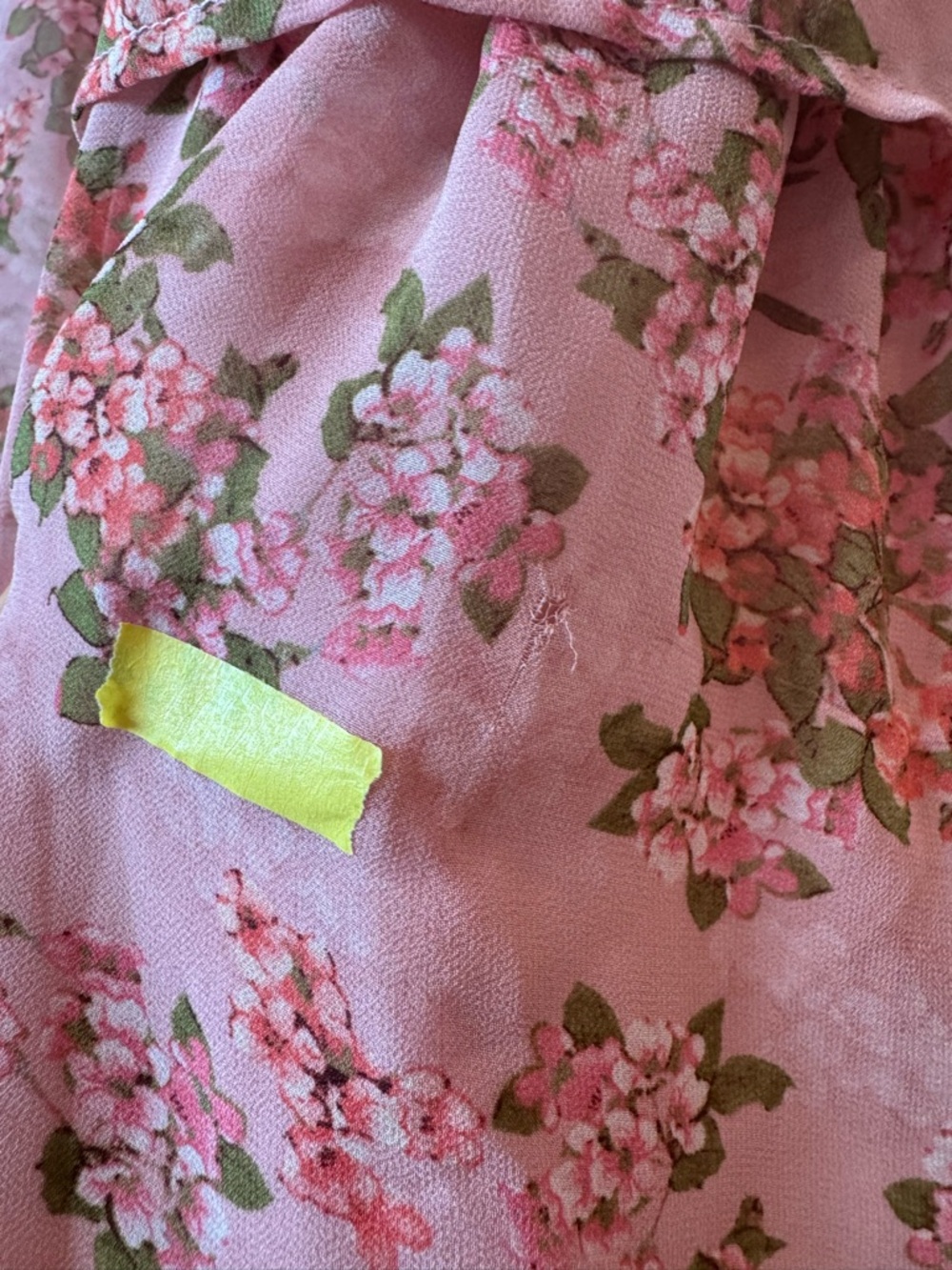 Astr the Label Pink Floral Ruffle Maxi Dress Wedding Guest large L - Picture 14 of 15